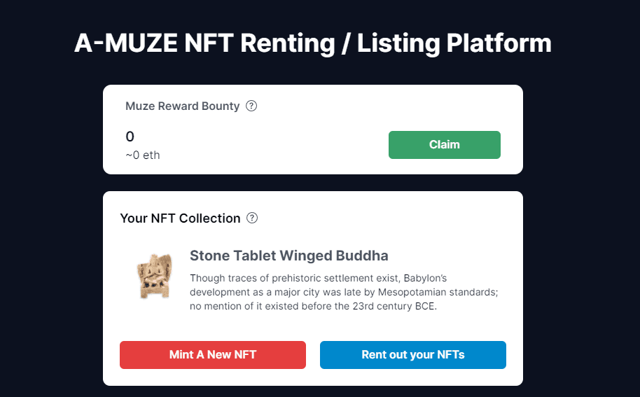 Amuze NFT collection details